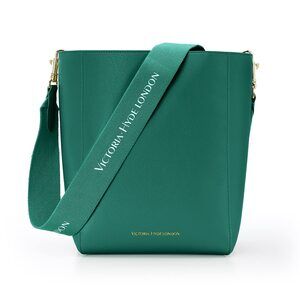 1732 Fashion Bucket Bags, Leather Handbags, Large Shoulder Bag Green
